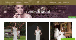 Desktop Screenshot of contessabridal.com